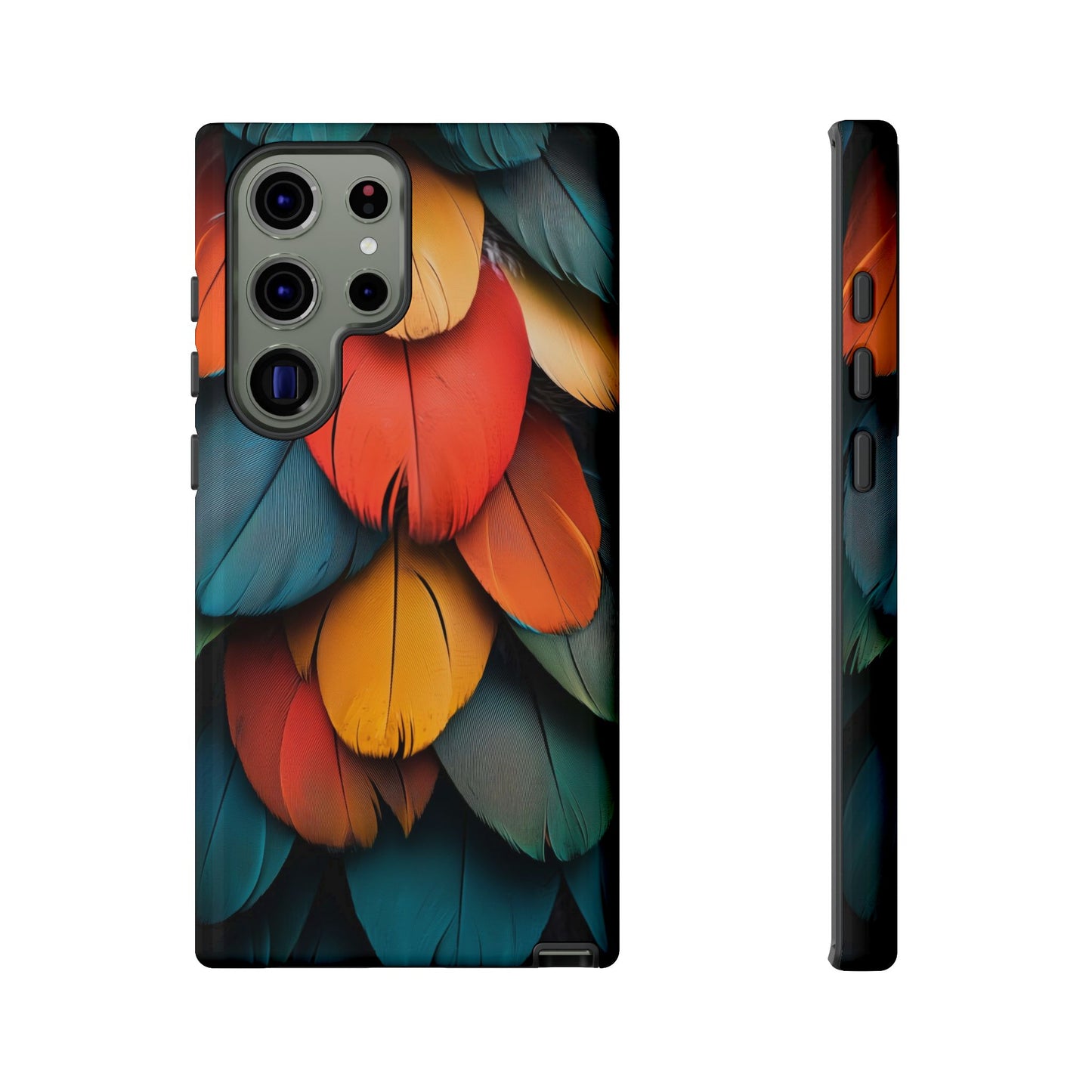 Exotic Macaw Feather Phone Case for iPhone, Samsung & Google Pixel