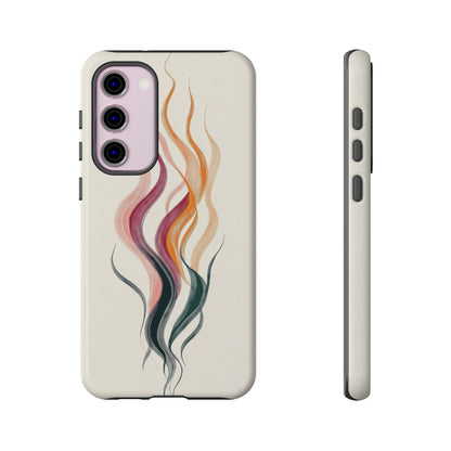 Whispering Waves – Elegant Line Art Abstract Phone Case for iPhone, Samsung & Pixel