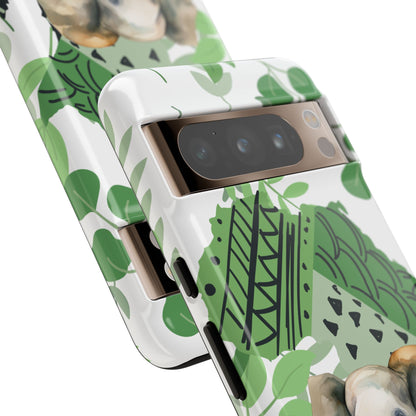 Playful Baby Elephant Mobile Cover – Tropical Boho Art