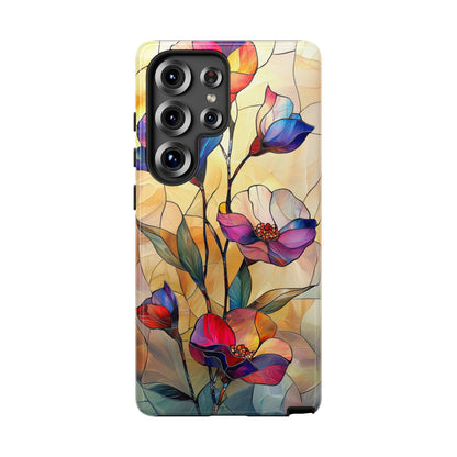Pastel Garden – Dreamlike Stained Glass Phone Case for iPhone, Samsung & Pixel
