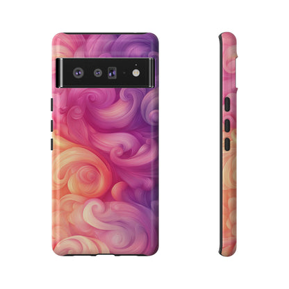 Cotton Candy Swirl Watercolor Phone Case for iPhone, google Pixel & Samsung