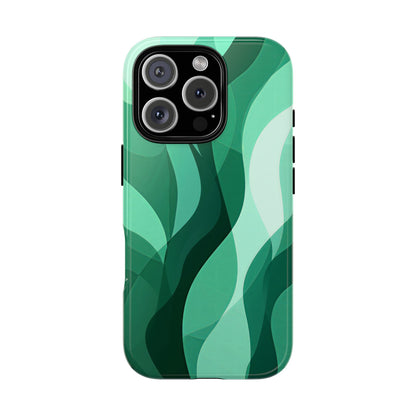 Verdant Flow – Abstract Nature-Inspired Phone Case for iPhone, Samsung & Pixel