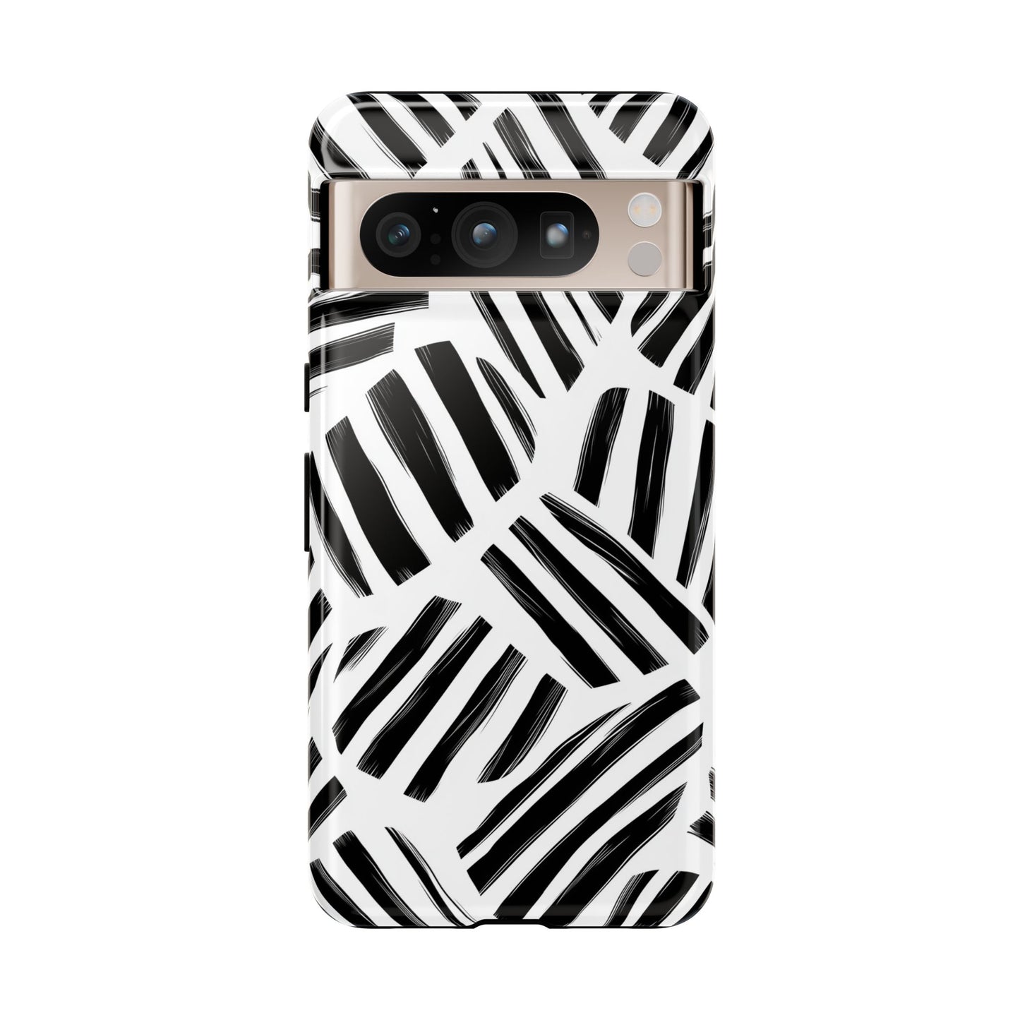 Sleek Noir Striped Phone Case for iPhone, google Pixel & Samsung