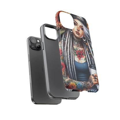 Sunflower Queen – Boho Rebel Tattoo Mobile Cover