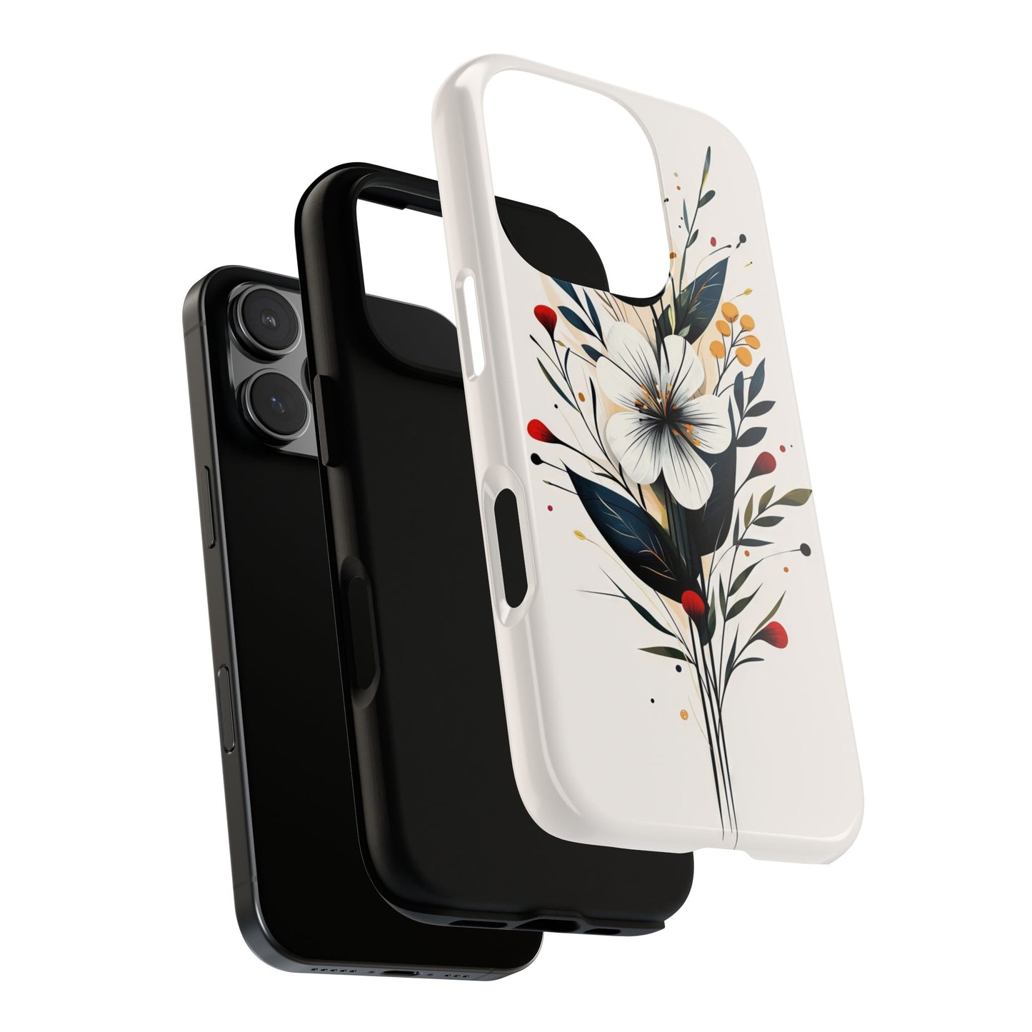 Wild Bloom – Minimal Floral Phone Case for iPhone, Pixel & Samsu