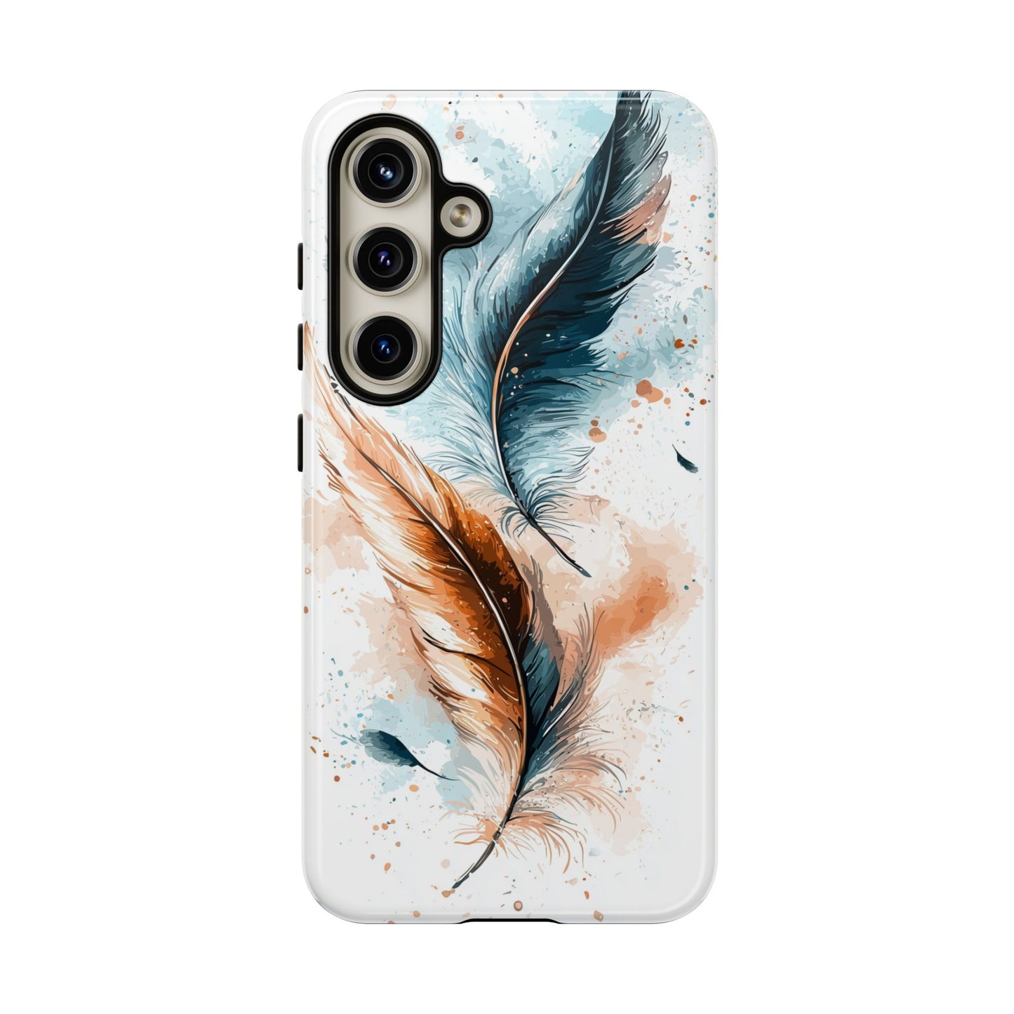 Feather Glow Watercolor Phone Case for iPhone, google Pixel & Samsung