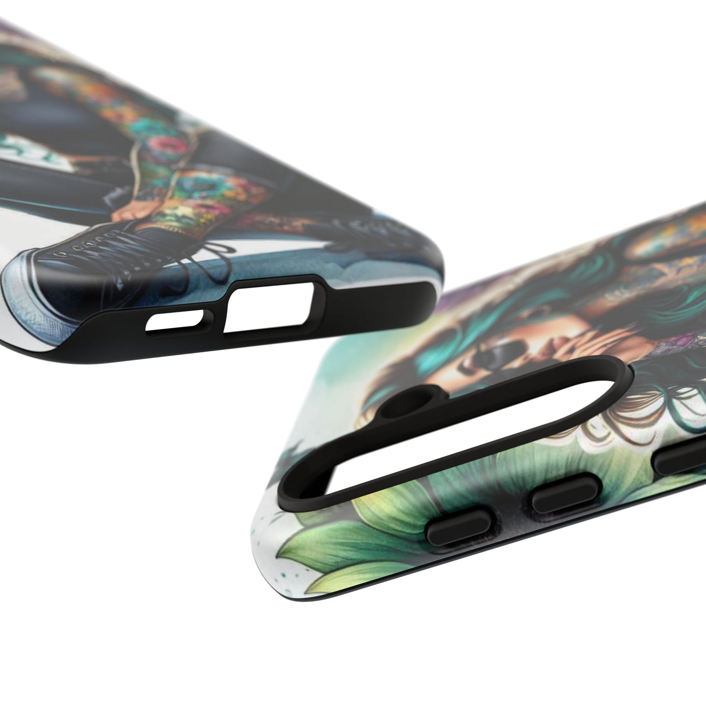 Urban Wildflower – Edgy Tattooed Beauty Mobile Cover