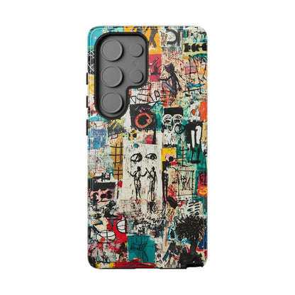 Basquiat Phone Cover – Artistic Modern Graffiti Style - iPhone, Samsung & Google Pixel Cover - Artistic Painting Case,  Art Lover Gift