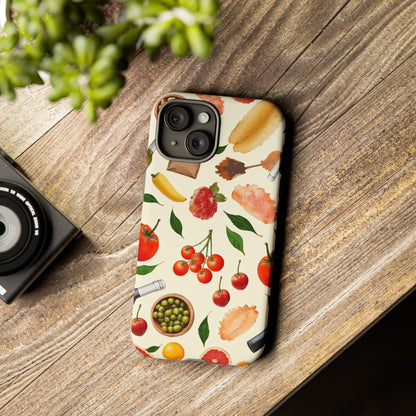 Fresh Fruits & Veggies Pattern Phone Case