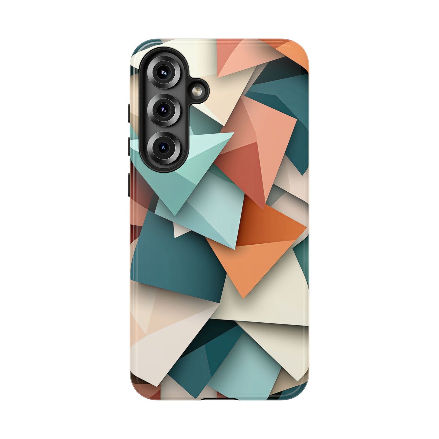 Origami Prism – Abstract Tri-Fold Geometry Phone Case – iPhone, Google Pixel, Samsung