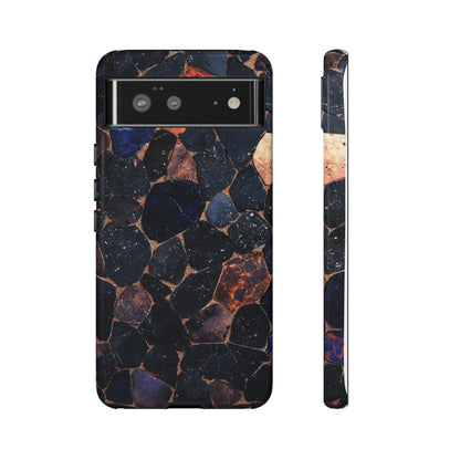 Dark Midnight Terrazzo Phone Case for iPhone, Google Pixel, Samsung