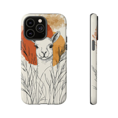 Hello Sunshine: The Llama in the Tall Grass Phone Case for iPhone, Samsung & Pixel