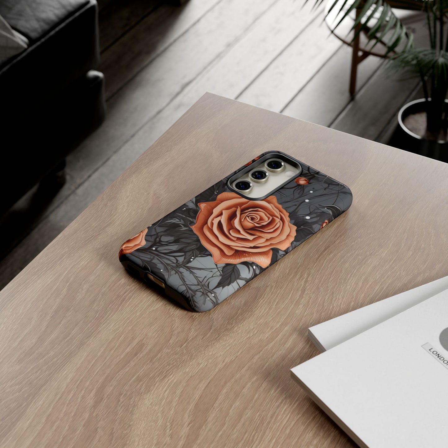 Mystic Noir Rose Mobile Case