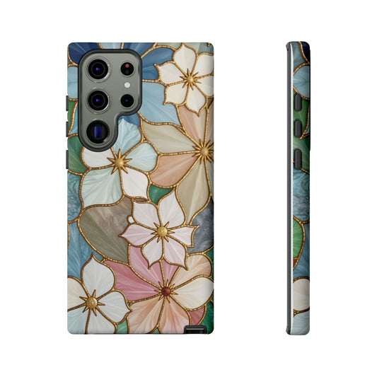 Floral Symphony: Stained Glass Elegance
