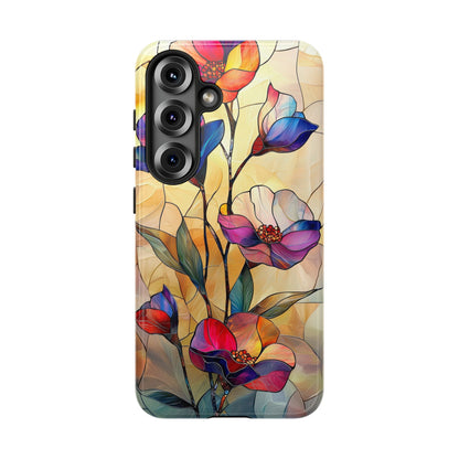 Pastel Garden – Dreamlike Stained Glass Phone Case for iPhone, Samsung & Pixel