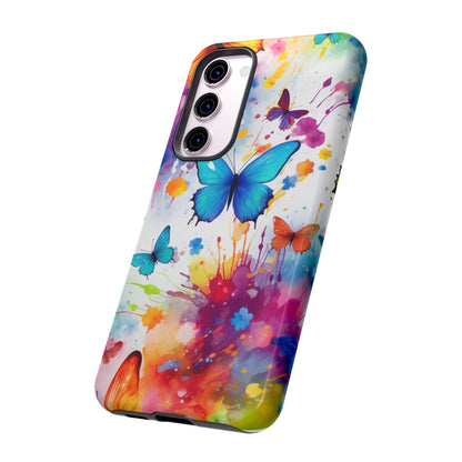 Vibrant Watercolor Butterfly Mobile Case