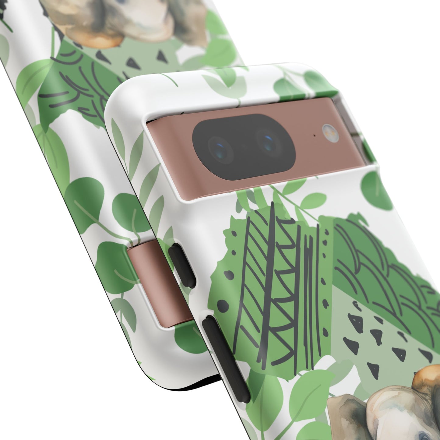 Playful Baby Elephant Mobile Cover – Tropical Boho Art