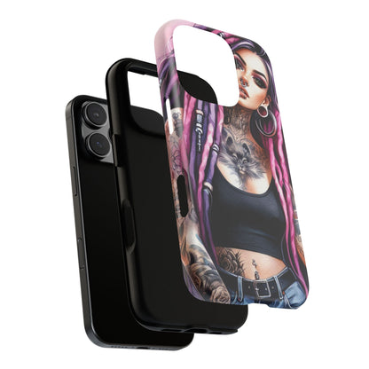 Tattooed Rebel – Gothic Cat Spirit Mobile Cover