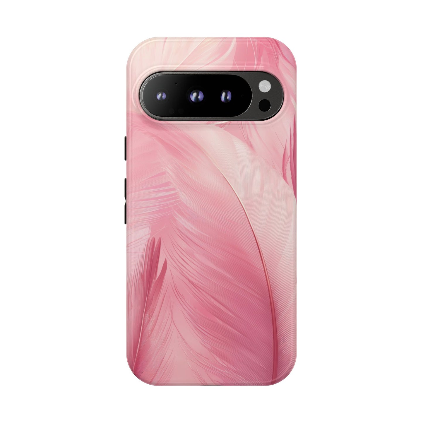 Soft Pink Flamingo Feather Phone Case for iPhone, Samsung & Google Pixel