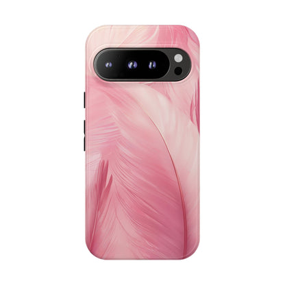 Soft Pink Flamingo Feather Phone Case for iPhone, Samsung & Google Pixel