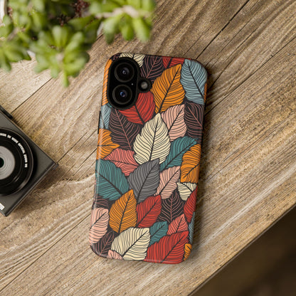 Colorful Abstract Leaves Pattern Design
