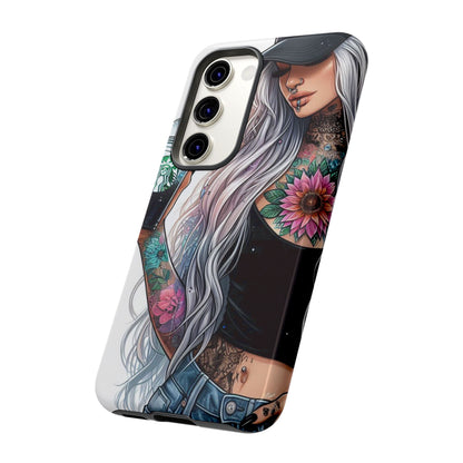 Tattooed Coffee Queen – Edgy Urban Aesthetic Mobile Cover