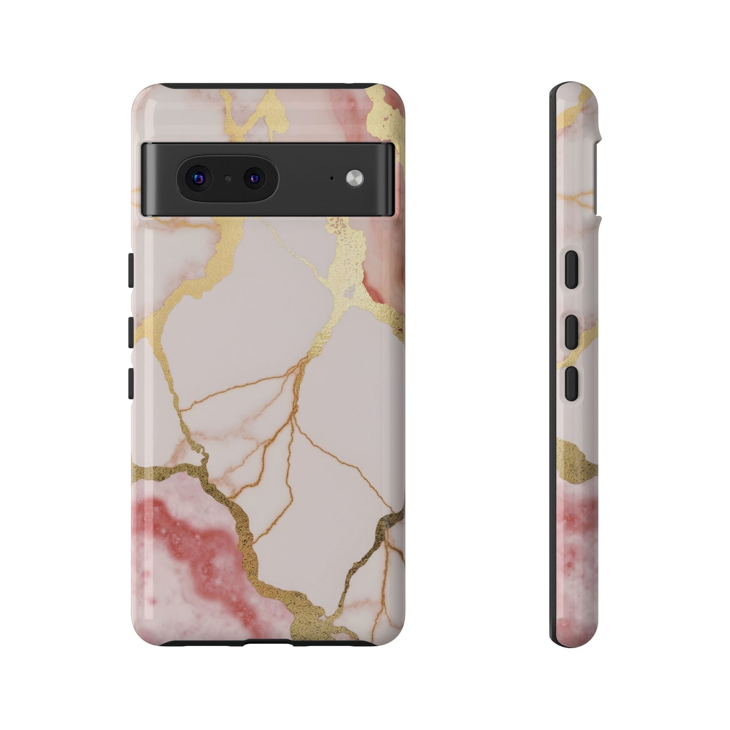 Beautiful Pink Minimal Marble Case Design
