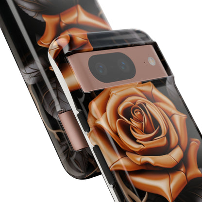 Midnight Gold Rose Mobile Case