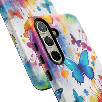 Vibrant Watercolor Butterfly Mobile Case