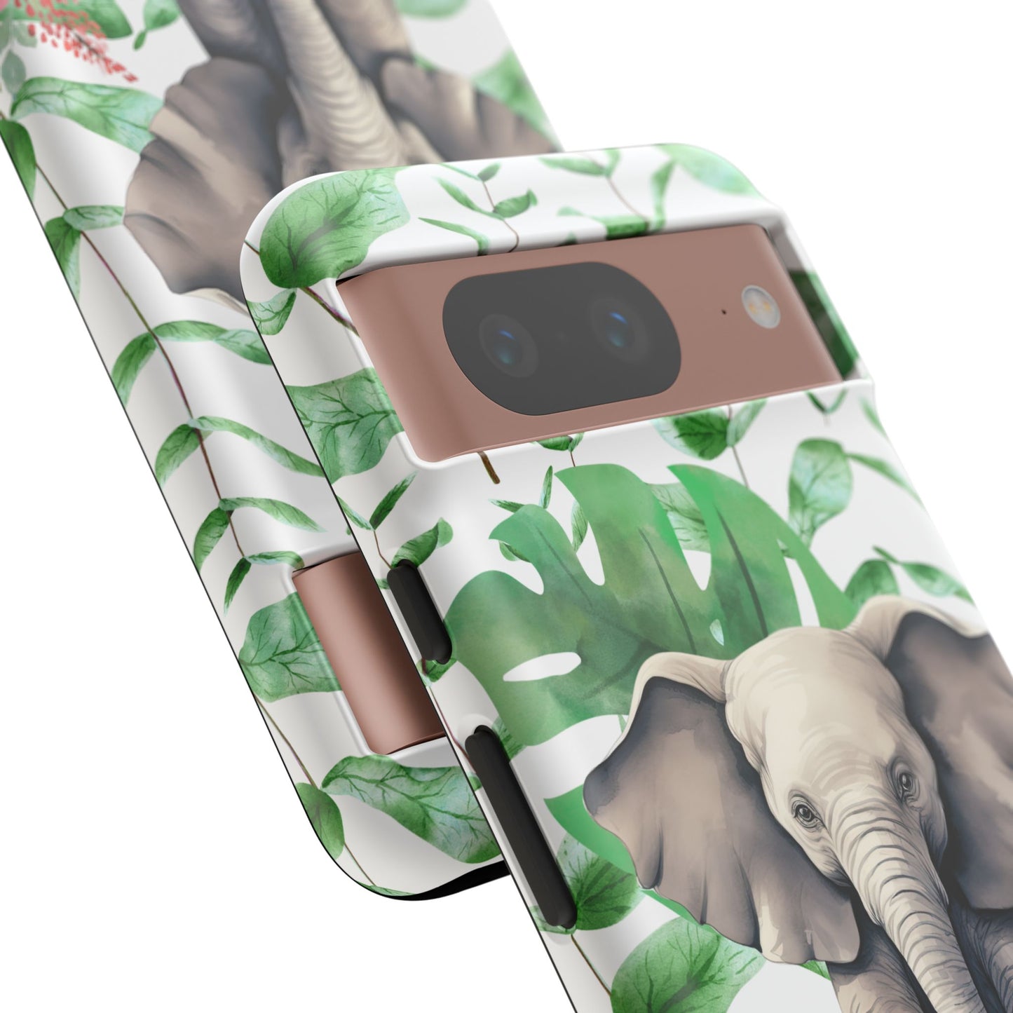 Cute Baby Elephant Mobile Cover – Floral & Tropical Aesthetic