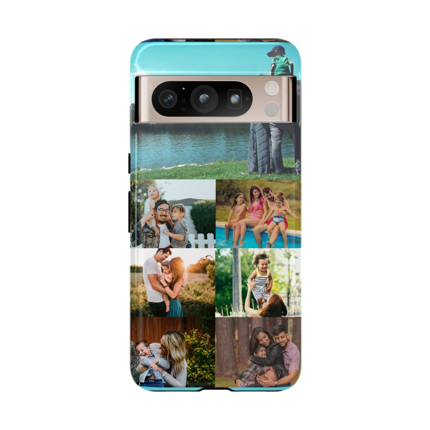 Personalised Custom Photo Collage Phone Case – Add Your Images/Loving Memory – Unique Gift for iPhone, Samsung  & Google Pixel – Protective & Stylish Cover, Couples Gift