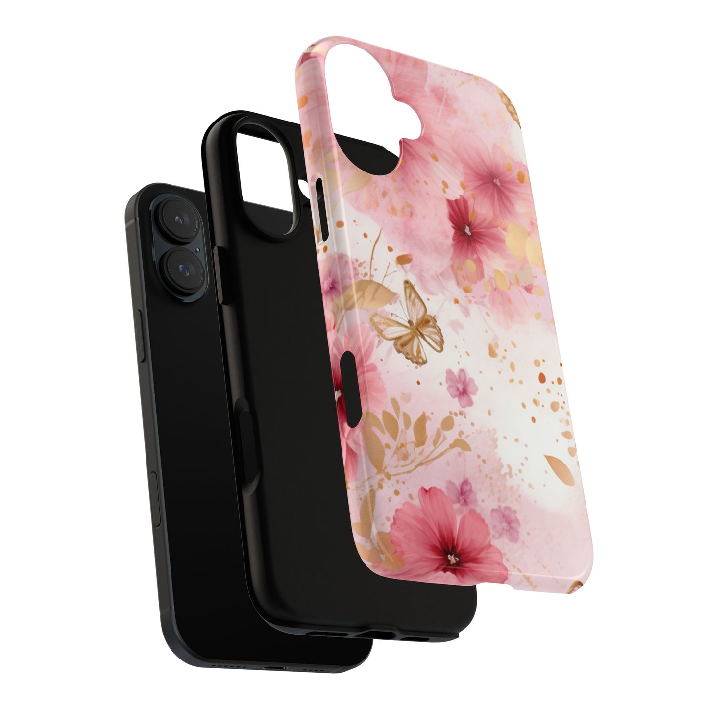 Blush Elegance Floral Mobile Case