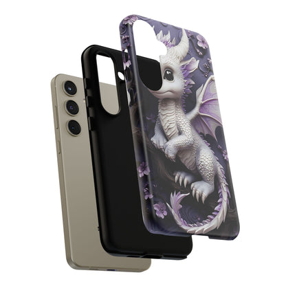 Charming Young Dragon on a Branch Phone Case Design