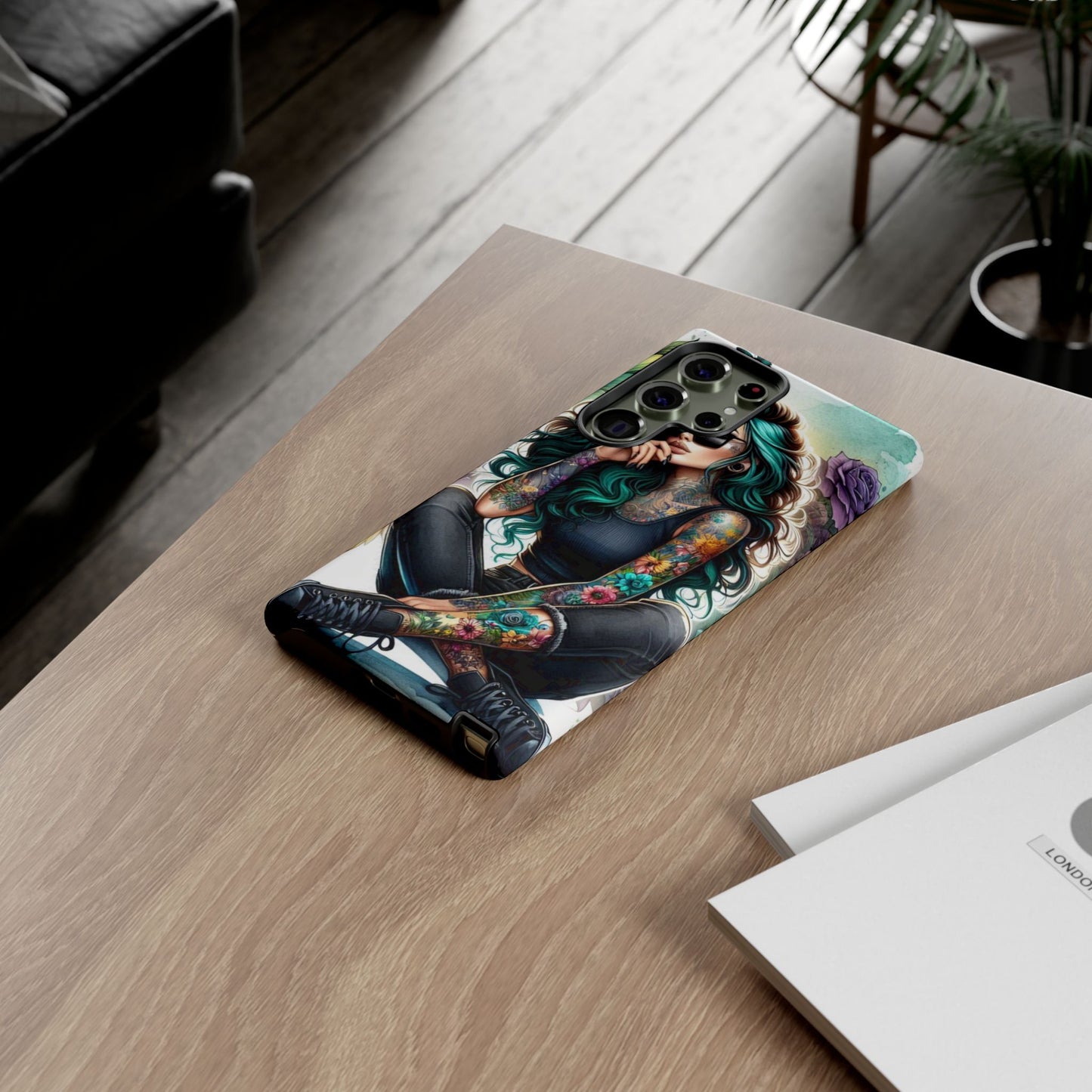Urban Wildflower – Edgy Tattooed Beauty Mobile Cover