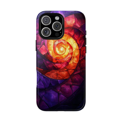 Retro Spiral Psychedelic Phone Case for iPhone, Samsung & Pixel
