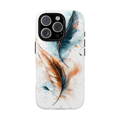 Feather Glow Watercolor Phone Case for iPhone, google Pixel & Samsung