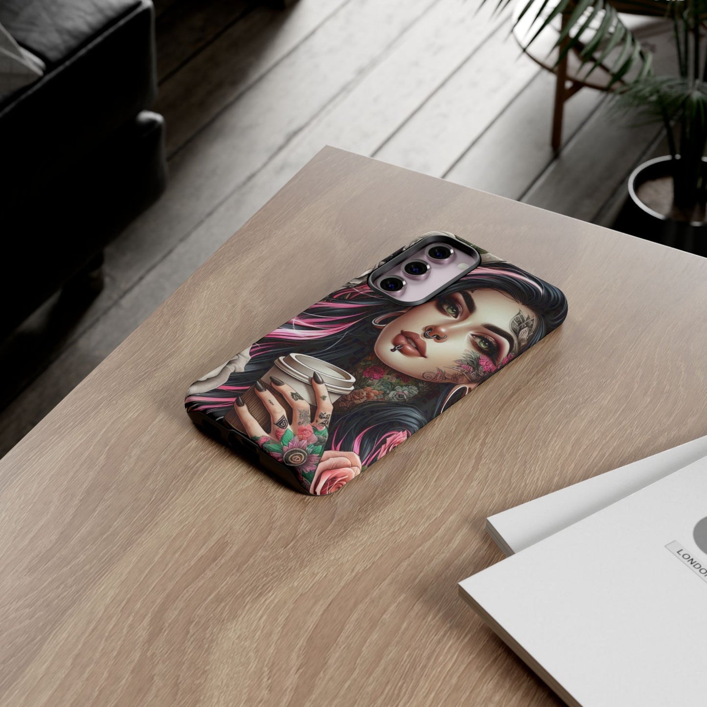 Gothic Rose Coffee Queen Mobile Case