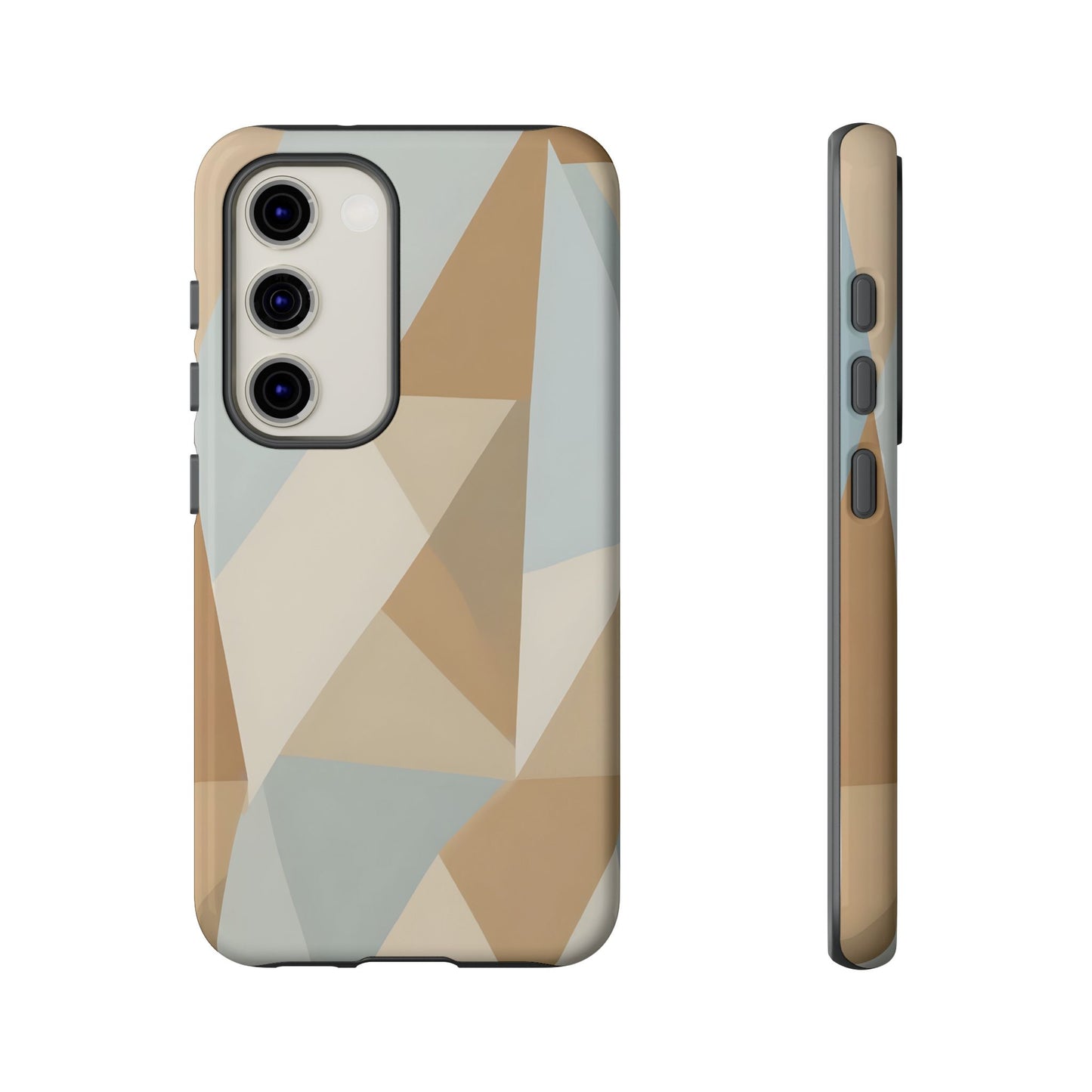 Neutral Geometrical Triangular Abstract Pattern