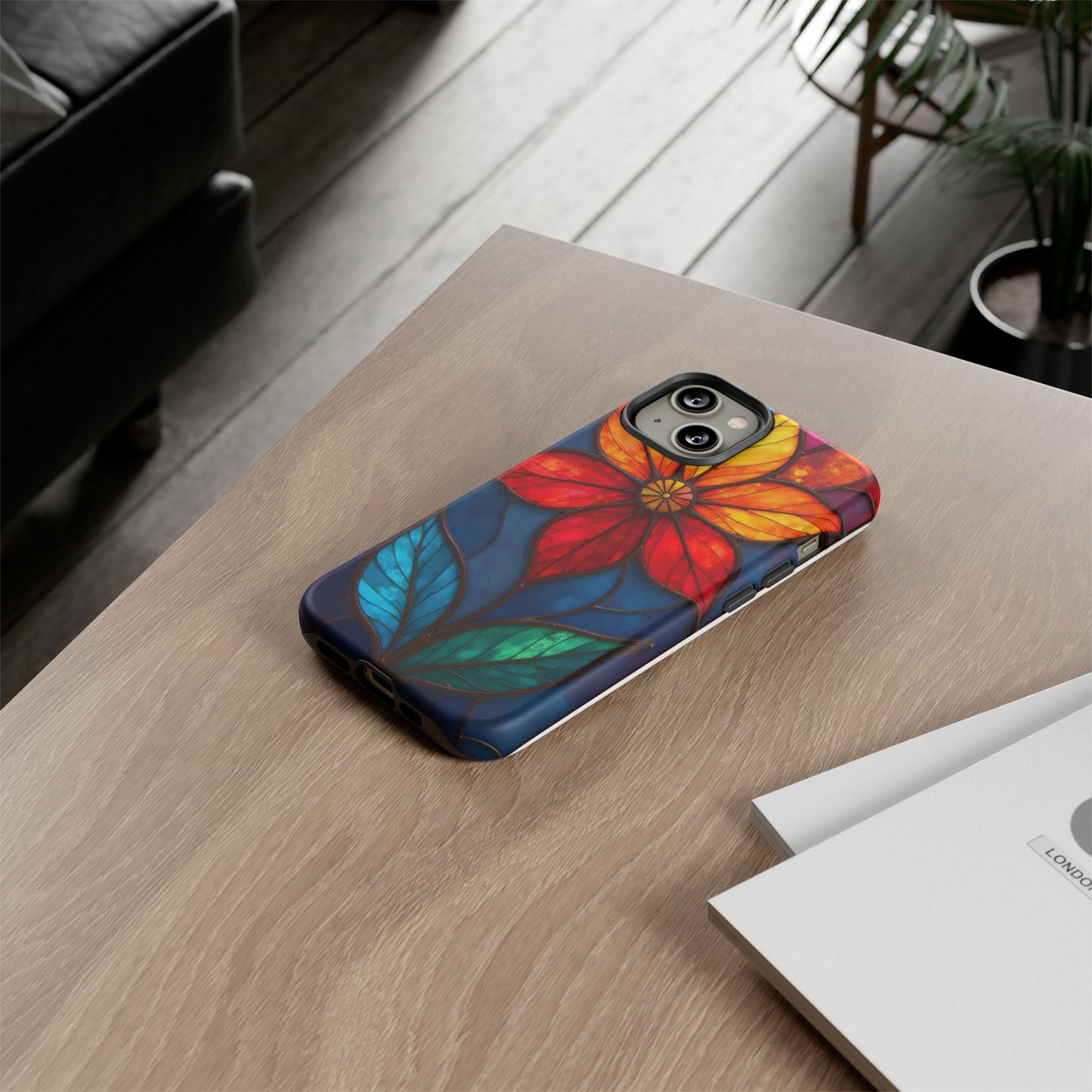 Radiant Blossom: Red and Orange Floral Elegance