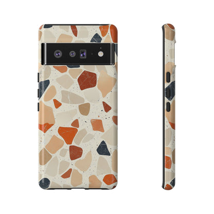 Rustic Terrazzo Stone Phone Case for iPhone, Pixel & Samsung