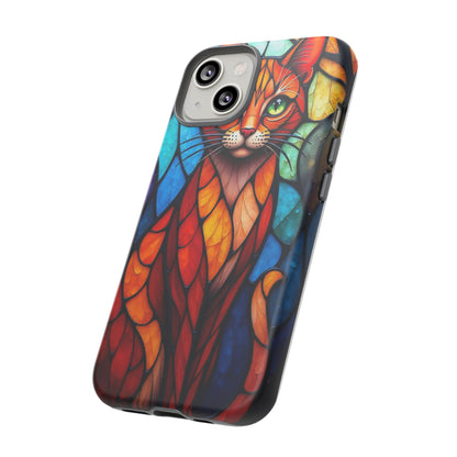 Geometric Cat: Colorful Abstract Portrait