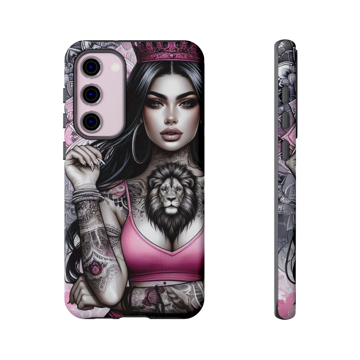 Queen of the Jungle – Regal Tattooed Goddess Mobile Cover