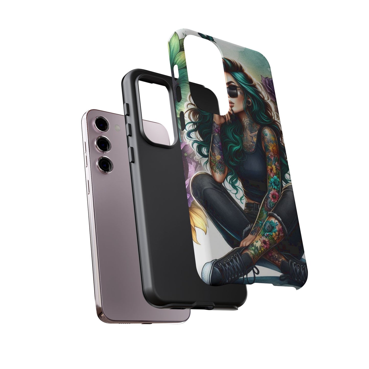 Urban Wildflower – Edgy Tattooed Beauty Mobile Cover