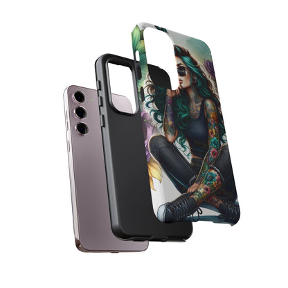 Urban Wildflower – Edgy Tattooed Beauty Mobile Cover