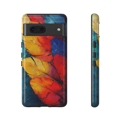 Tropical Macaw Feather Phone Case for iPhone, Samsung & Google Pixel