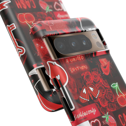 Red Pop Art Neon Vibes Phone Case