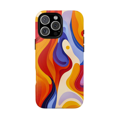 LavaFlow – Vivid Heatwave Abstract Phone Case for iPhone, Samsung & Pixel