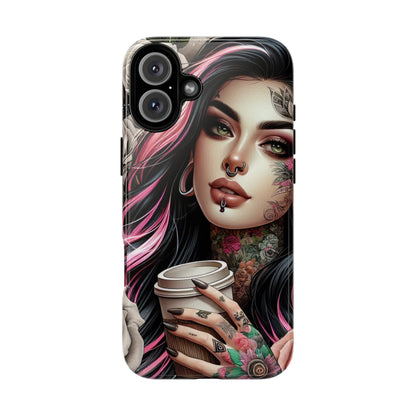 Gothic Rose Coffee Queen Mobile Case