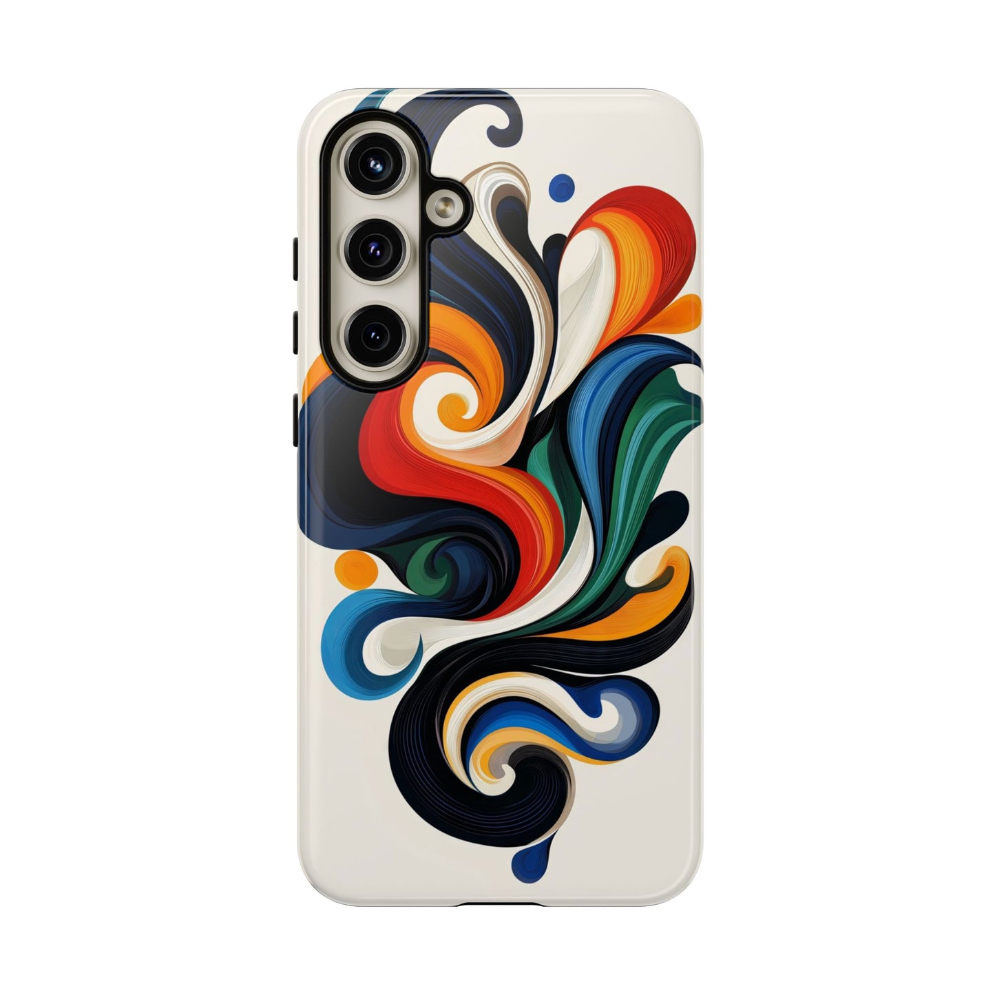 WhirlMuse – Elegant Swirl Abstract  Phone Case for iPhone, Samsung & Pixel