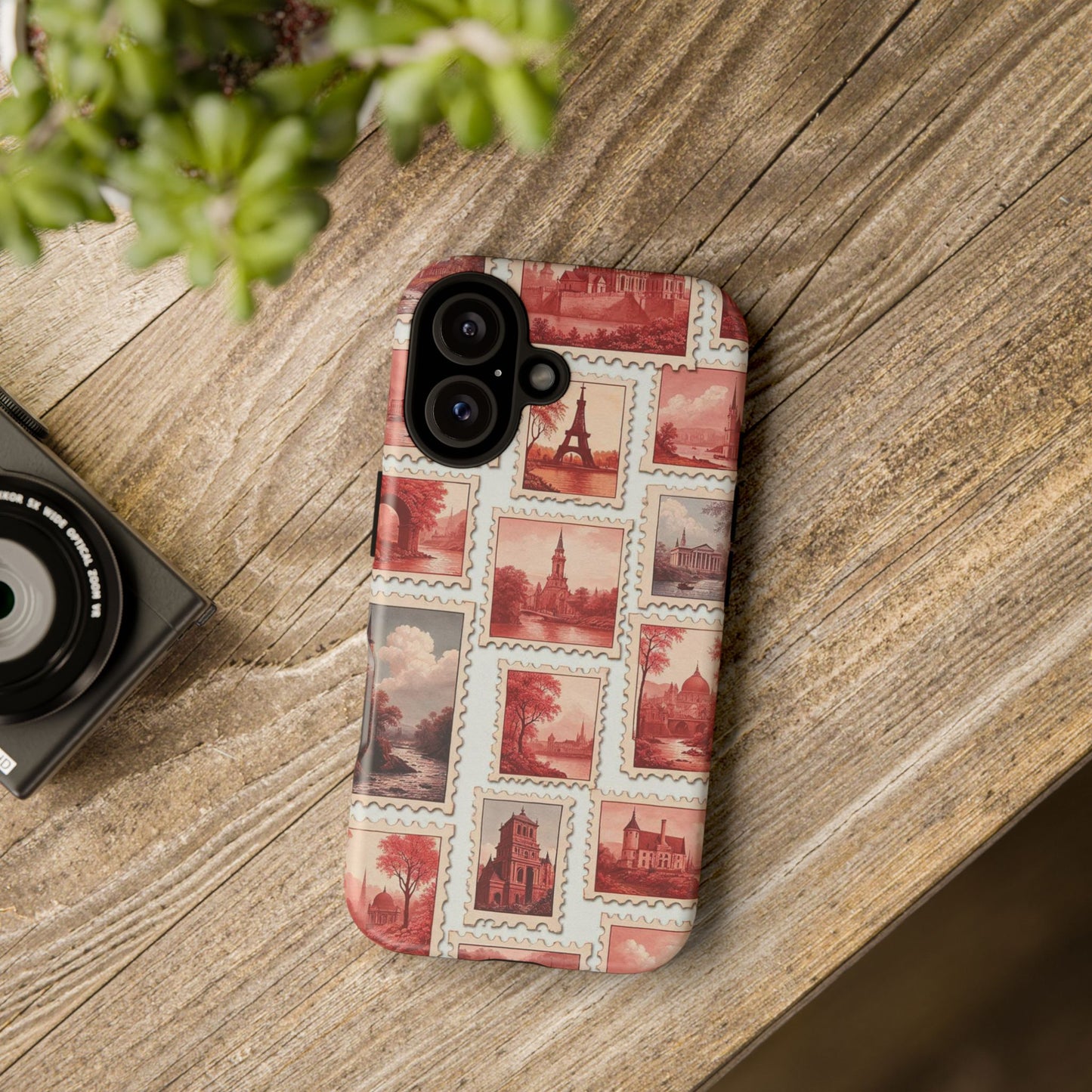 Vintage Postcard Stamps Phone Case